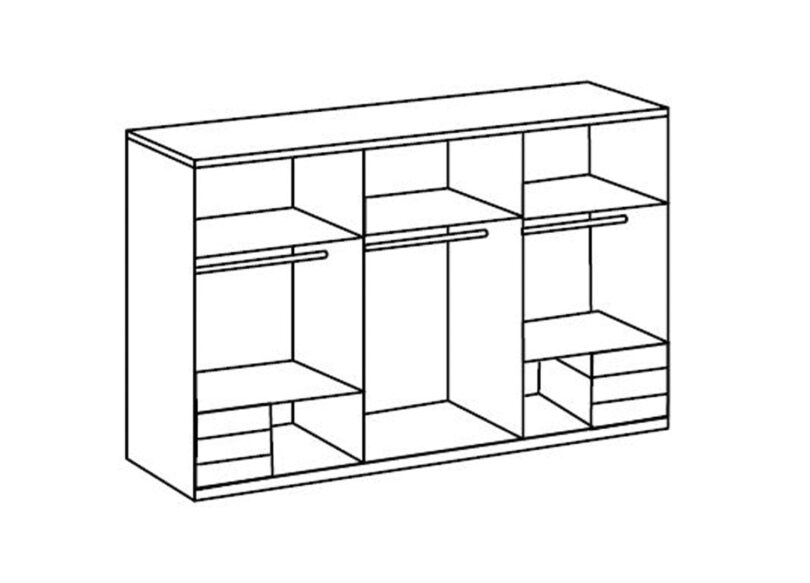 interieur armoire 270 cm