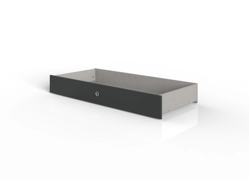 lot de 2 tiroirs de lit en gris graphite