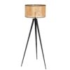Lampadaire tripode noir