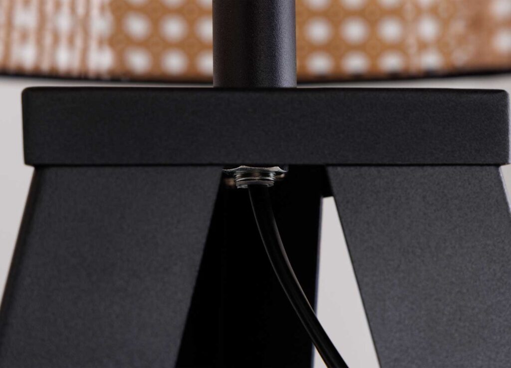 Abat-Jour Tressé Rotin Et Osier Sur Pied – Lampadaire Salon Bois Nature