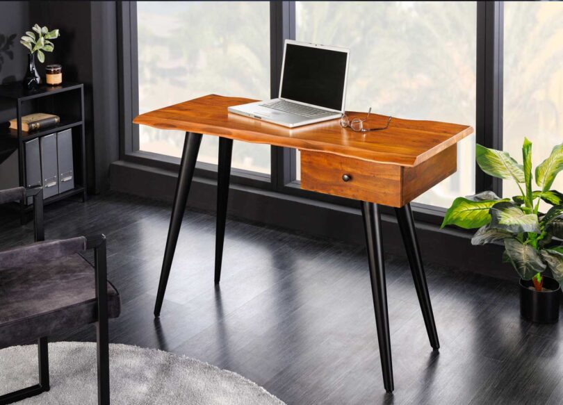 Meuble bureau en bois naturel