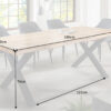 details dimensions table 180 cm