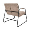 fauteuil en microfibre taupe antique retro