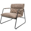 fauteuil relax lounge retro couleur taupe antique