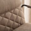 zoom sur la microfibre taupe antique style retro