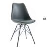 ensemble 4 chaises de salle a manger pas cher grises - Gris