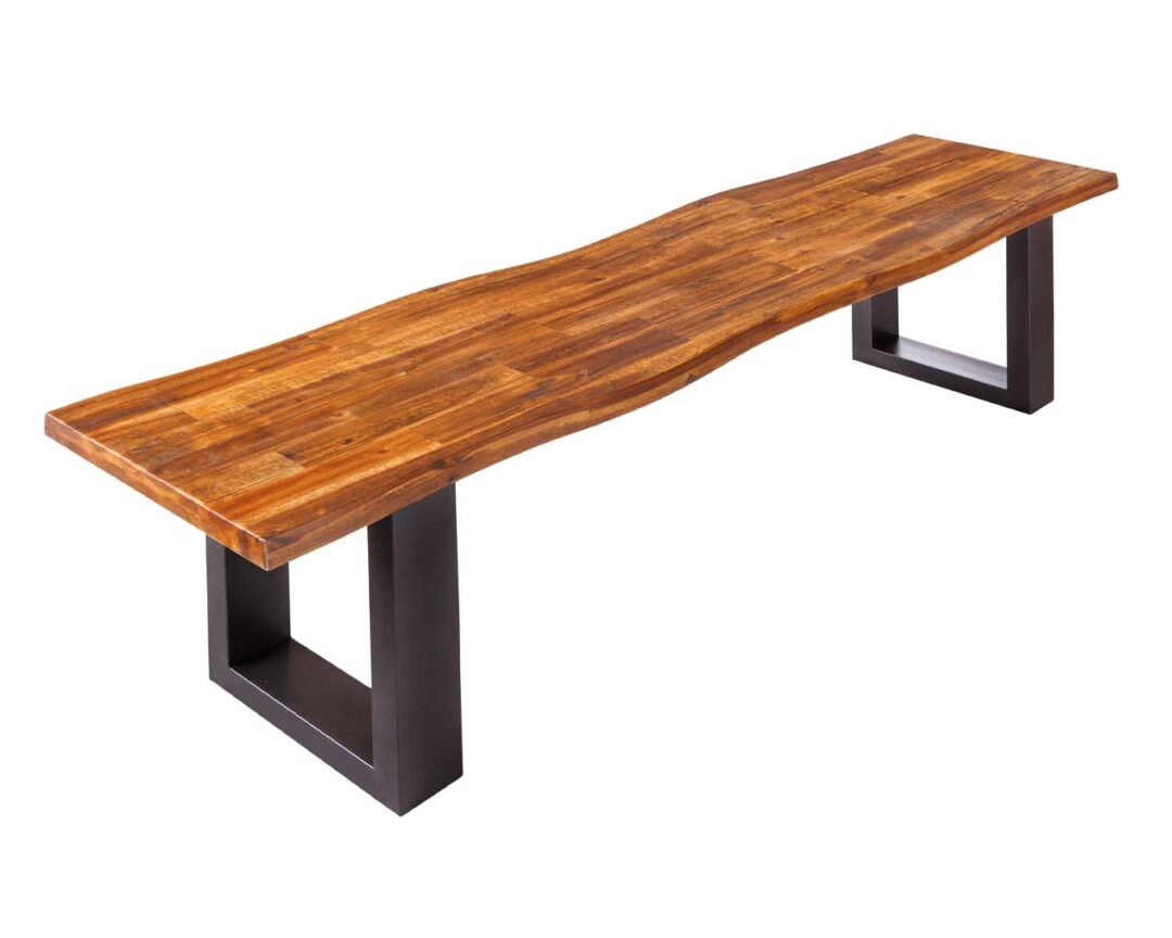 LIT DE JOUR Banc Romaine Canapé Banc Bois Feuille Or Velours Rouge k85