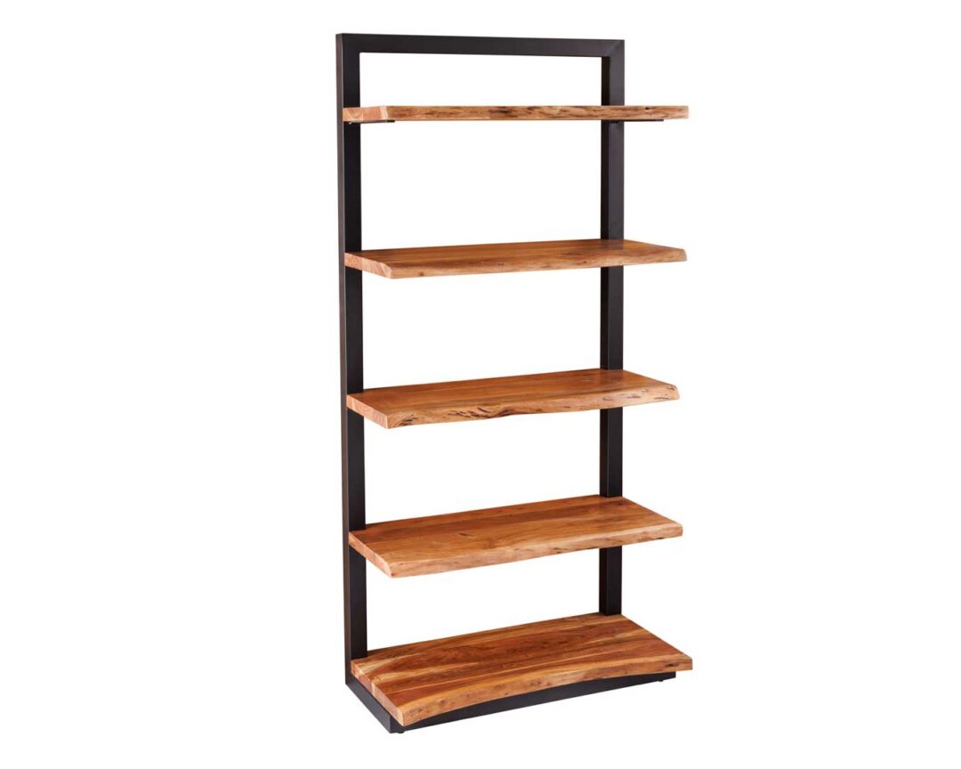Bibliothèque Vitrée De Rangement - Meuble Ancien En Bois Et Verre, 203 Cm De Large - Occasion