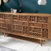 Buffet avec formes orientales en bois