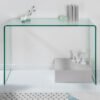 Meuble console en verre