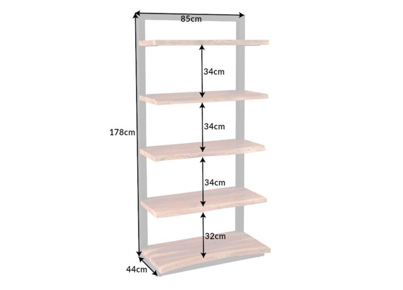 Dimensions du meuble étagères en bois