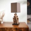 Petite lampe en bois massif