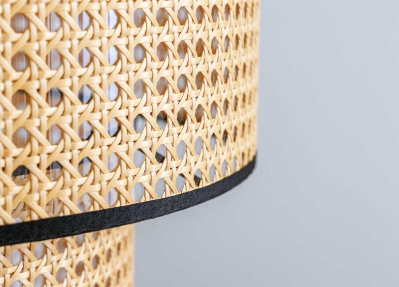 Cannage de l'abat-jour design