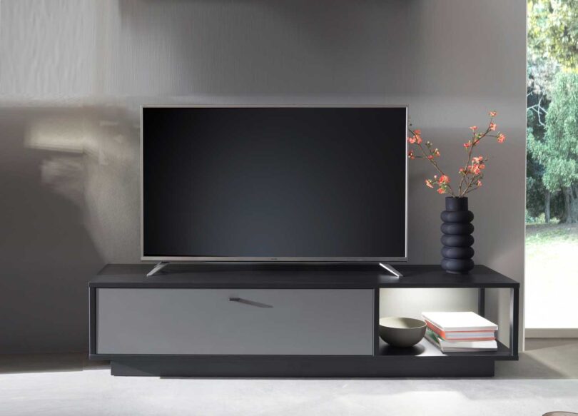 Meuble TV industriel 1 tiroir et 1 niche