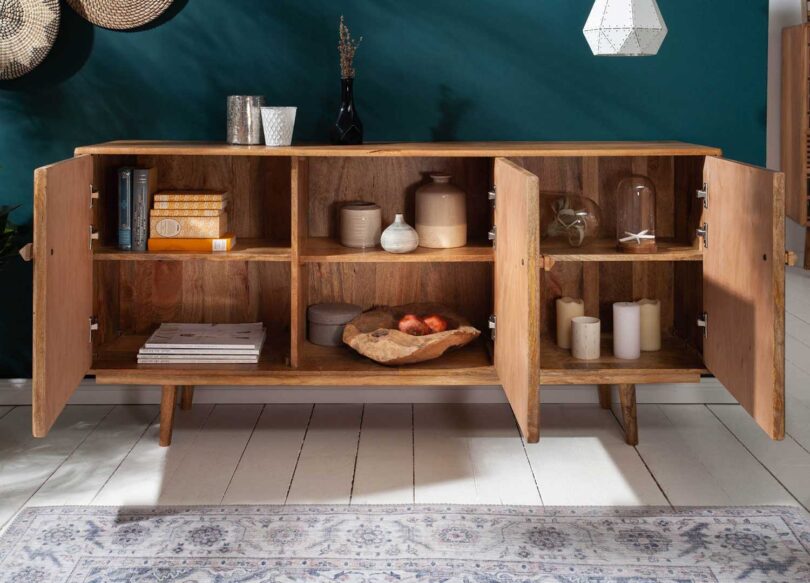 Buffet ouvert en bois