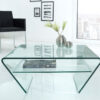 Table basse en verre sécurit design