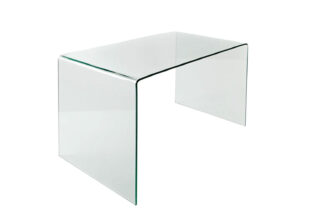 Table de bureau en verre trempé