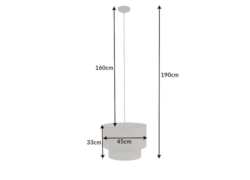 Dimensions du luminaire