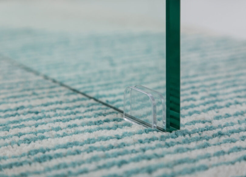 Pied en verre trempé de la table basse