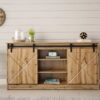 meuble buffet moderne pas cher 160 cm imitation chene wotan