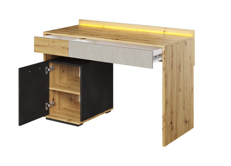 table bureau moderne avec led 120 cm