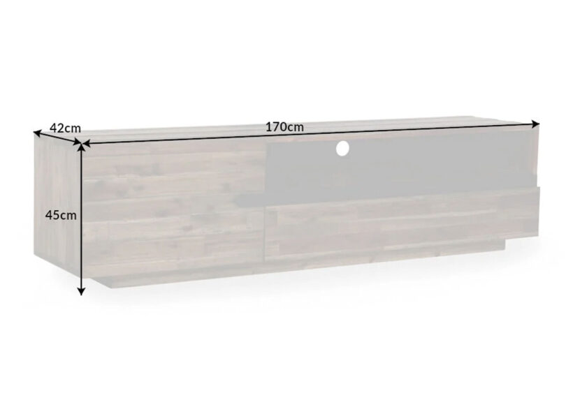 details des dimensions du meuble tv