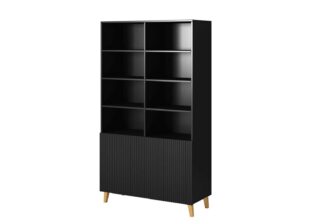 meuble de rangement moderne noir avec 12 compartiments