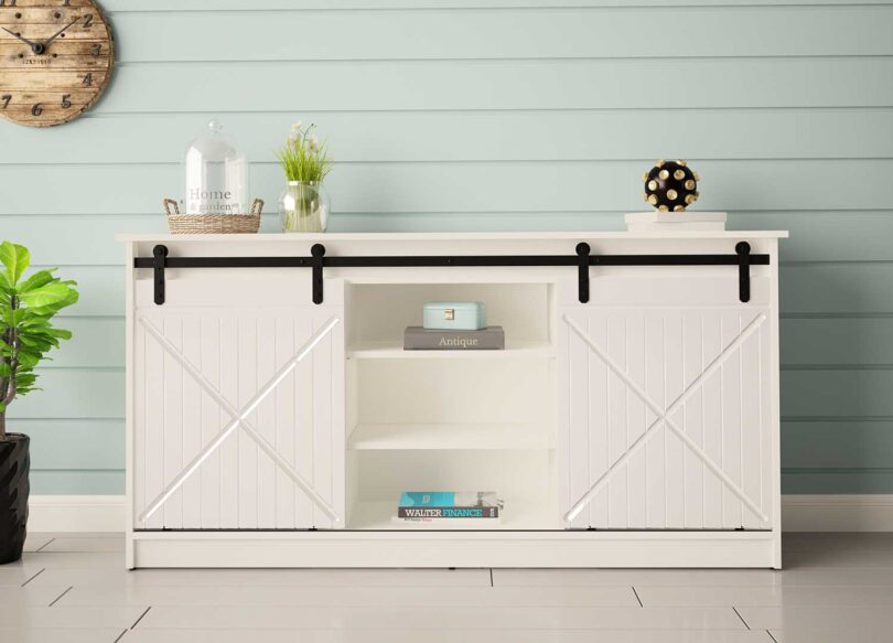 buffet salle a manger moderne et pas cher 160 cm