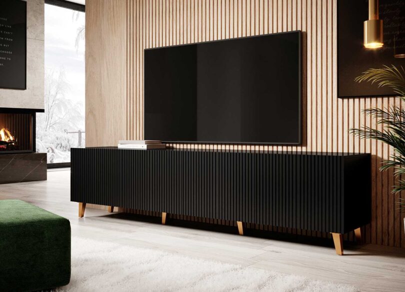long meuble tv design pas cher 200 cm