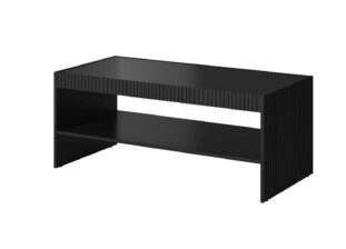 table de salon moderne noire avec un plateau