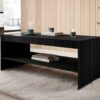 table basse 120 cm moderne noire