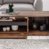 table basse avec compartiment de rangement