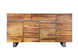 Buffet 4 portes 2 tiroirs en bois d'acacia