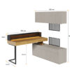 Dimensions de l'ensemble de bureau