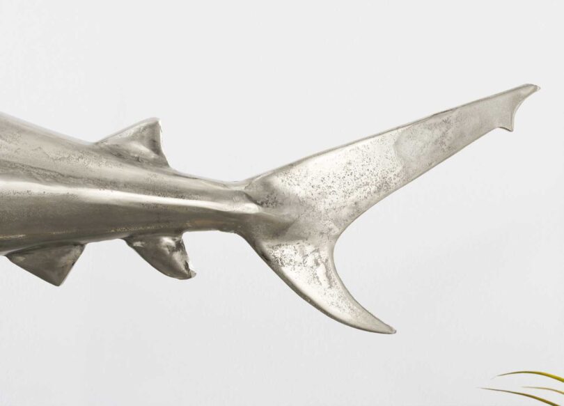 Nageoire de la décoration requin argentée