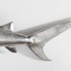 Nageoire du requin mural en métal argenté