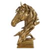 Sculpture cheval doré