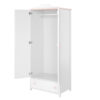 armoire penderie rose et blanche