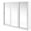 armoire 3 portes 250 cm - Blanc