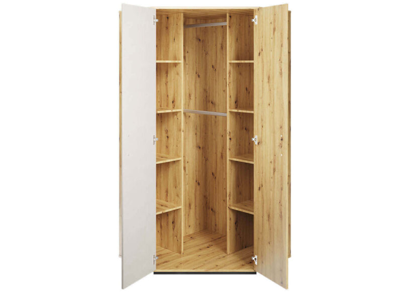 meuble dressing d angle chambre enfant avec penderie et etageres chene