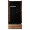 armoire rangement 2 portes 1 tiroir 90 cm