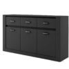meuble buffet noir pas cher 160cm