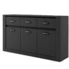 meuble buffet noir pas cher 160cm