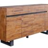 grand buffet en bois foncé industriel