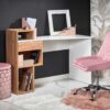 bureau blanc et bois chambre enfant pas cher