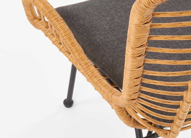 zoom sur le rotin synthetique retro