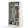 detail interieur armoire blanche