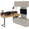 bureau de travail reversible chambre ado industriel