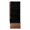 meuble 1 porte salon moderne imitation bois fonce