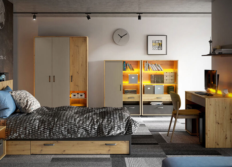 meuble pour chambre ado style industriel